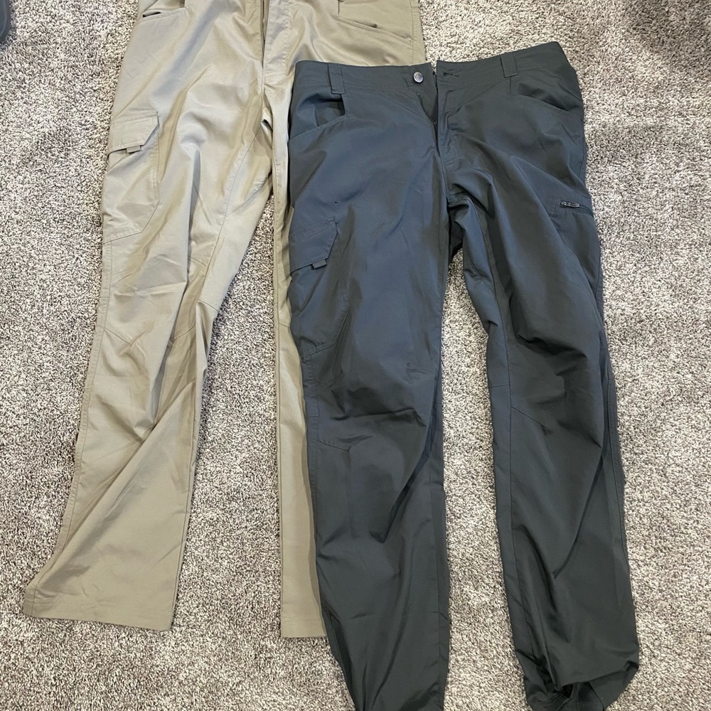 Lot of two Columbia nylon cargo pants